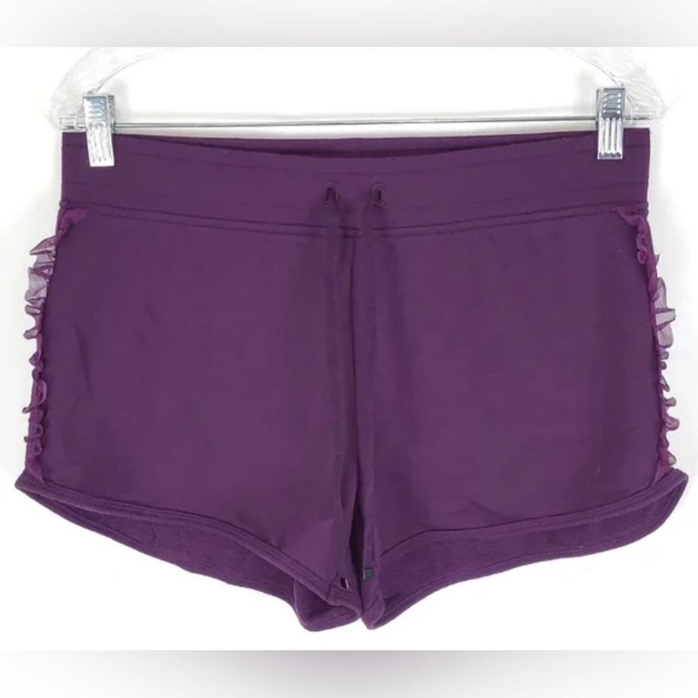 Victoria Secret Sport Medium Rise Drawstring Ruffle Shorts Size Medium N… - Picture 2 of 14